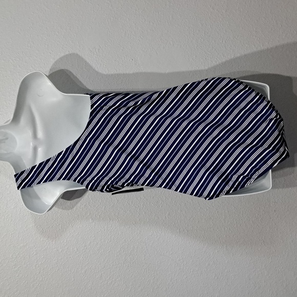 Ralph Lauren Striped One Shoulder One-Piece Swimsuit - Picture 7 of 9